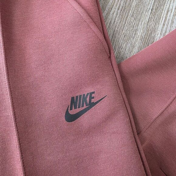 Nike Tech Fleece Mid-Rise Joggers Sportswear Women's Medium FB8330-605 Red Sepia - Picture 4 of 15